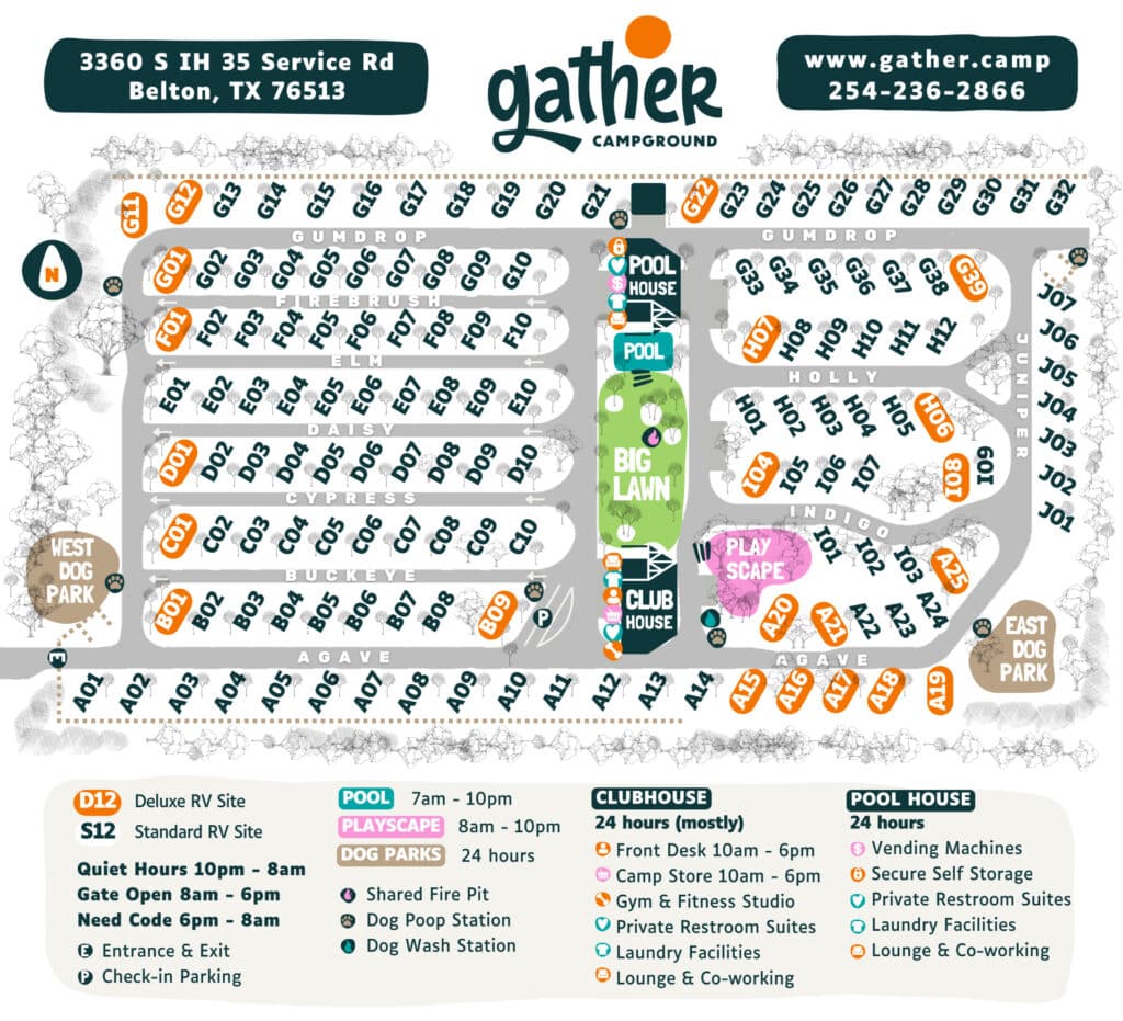 gather campground bell county​